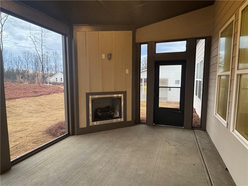 Exterior details and patio area of a home in Rosewood Lake Preserve, Hoschton (Image 20).