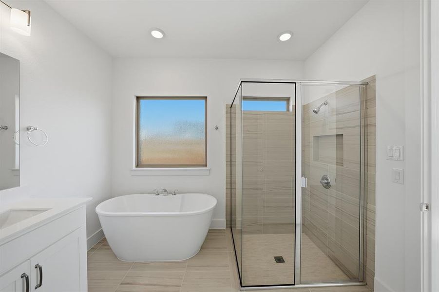 Furnished interior view inside a new home in Devonshire, Forney (Image 7). Furnished interior view inside a new home in Devonshire, Forney (Image 7).