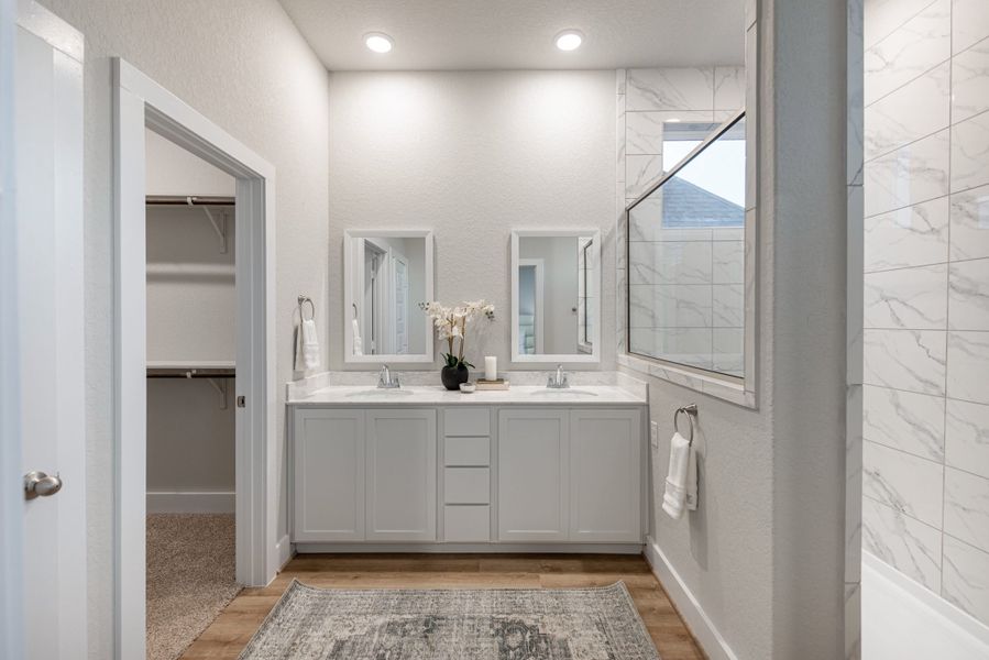 Furnished interior view inside a new home in Stillwater Ranch, San Antonio (Image 8). Furnished interior view inside a new home in Stillwater Ranch, San Antonio (Image 8).