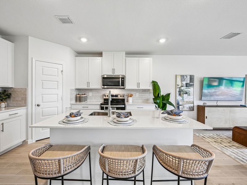 Furnished interior view inside a new home in Meritage Homes at Central Park, Port St. Lucie (Image 5).