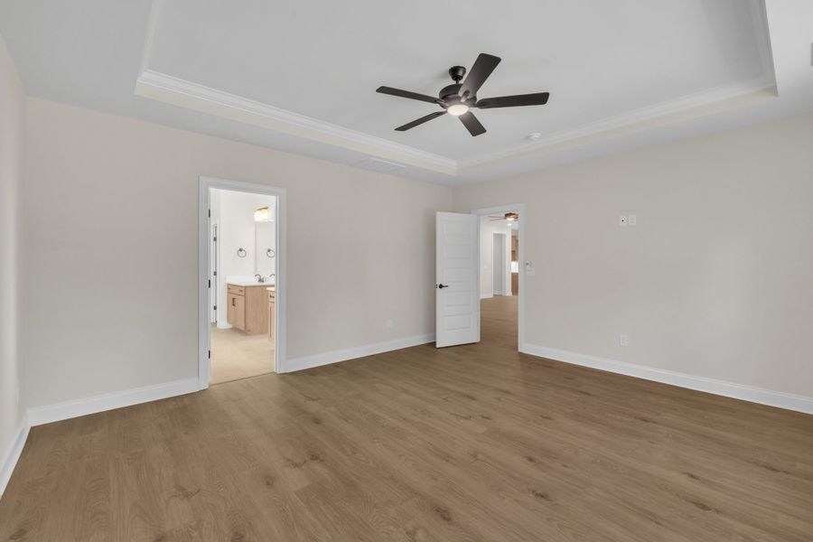 Representative unfurnished interior of a home built from the The Bradley by RobuckHomes in Baylee Ridge, Selma (Image 143). Representative unfurnished interior of a home built from the The Bradley by RobuckHomes in Baylee Ridge, Selma (Image 143).