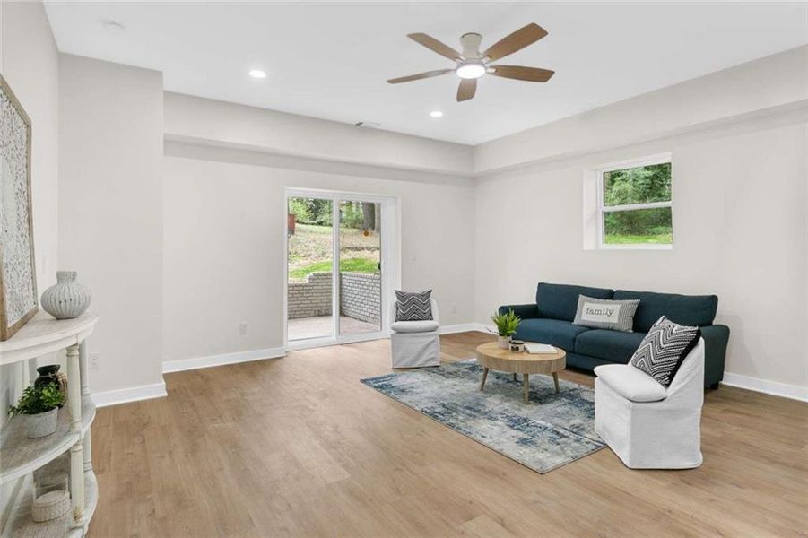Furnished interior view inside a new home in , Atlanta (Image 18).
