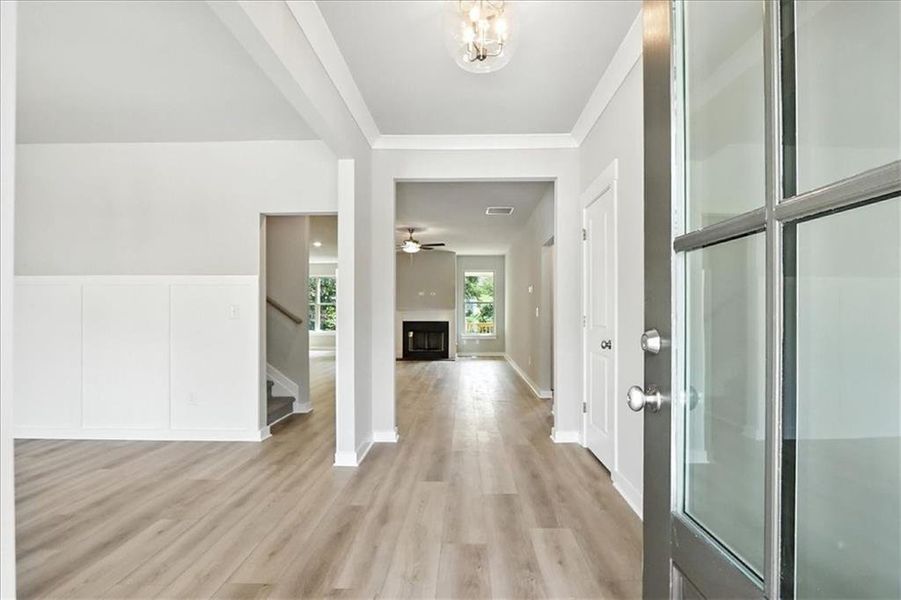Spacious, unfurnished interior of a new home in Traditions of Braselton, Jefferson (Image 51).