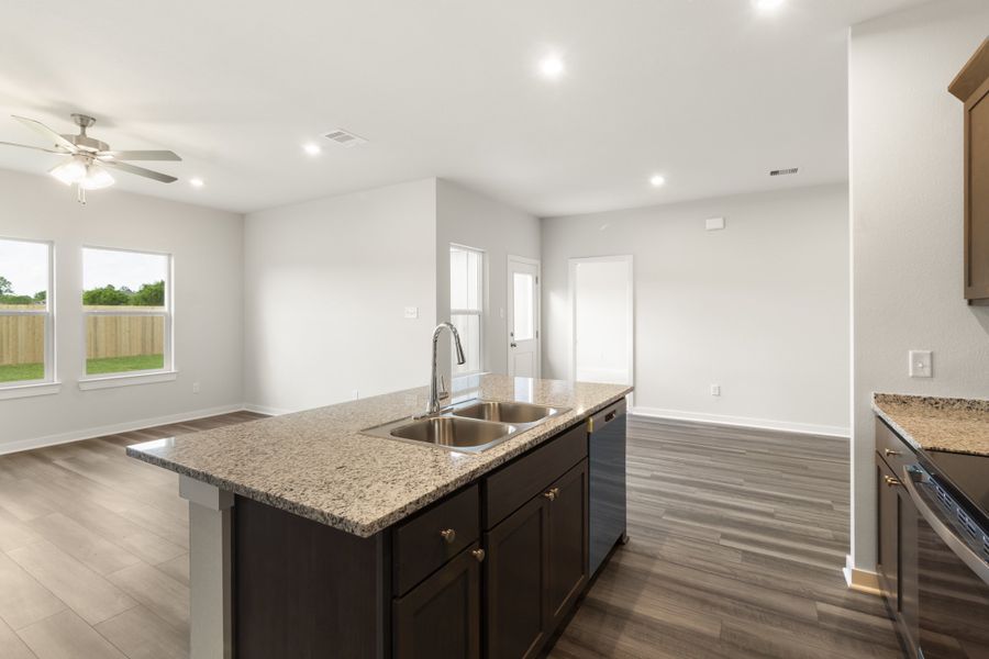 Representative furnished interior of a home built from the Bandera by Omega Builders in Hillside Village, Temple (Image 7).