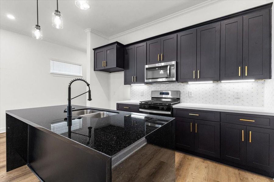 Furnished interior view inside a new home in , Houston (Image 6).