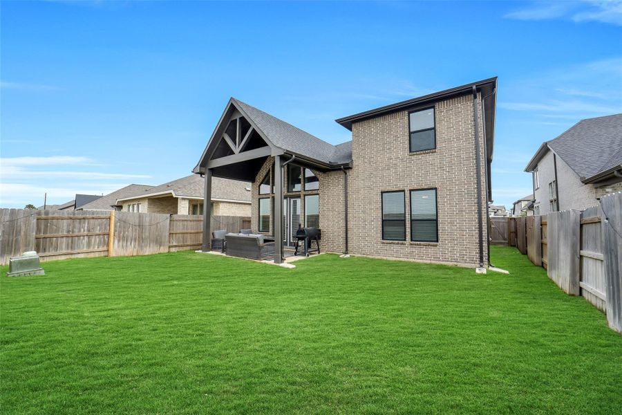 Exterior details and patio area of a home in Elyson 45' & 70', Cypress (Image 3).