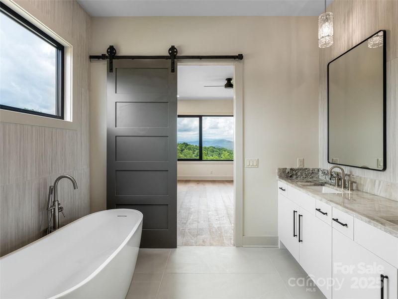 Furnished interior view inside a new home in , Hendersonville (Image 16).