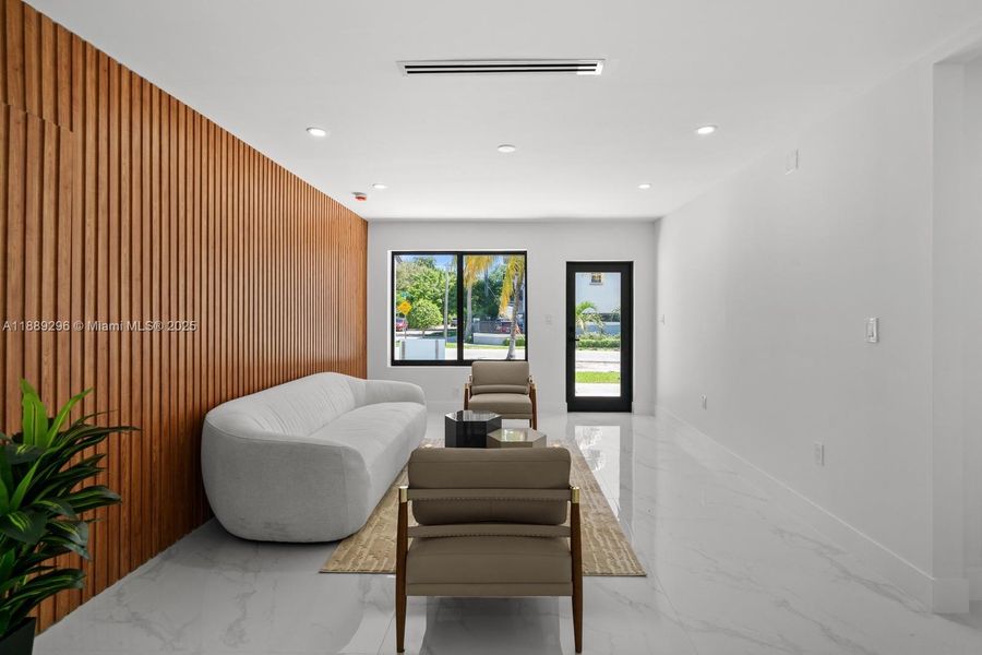 Furnished interior view inside a new home in , Miami (Image 9). Furnished interior view inside a new home in , Miami (Image 9).