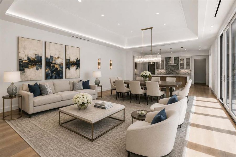 Furnished interior view inside a new home in , Orlando (Image 41).