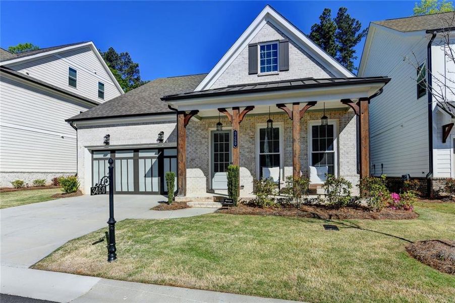 Front exterior of a new home in , Duluth, GA, highlighting curb appeal (Image 30).