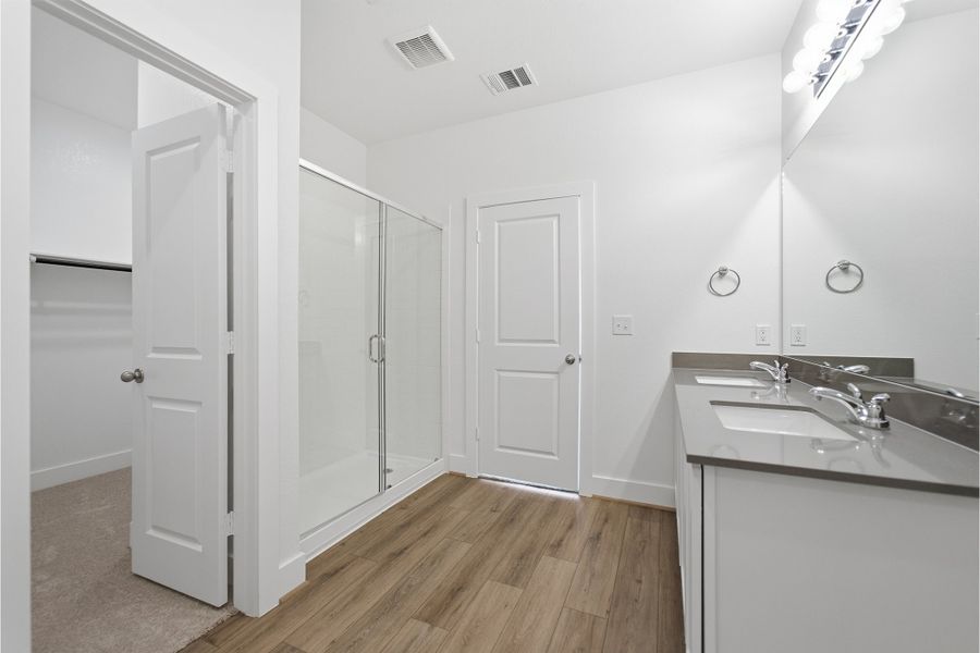 Representative furnished interior of a home built from the Alder by CastleRock Communities in Notting Hill, Converse (Image 10).