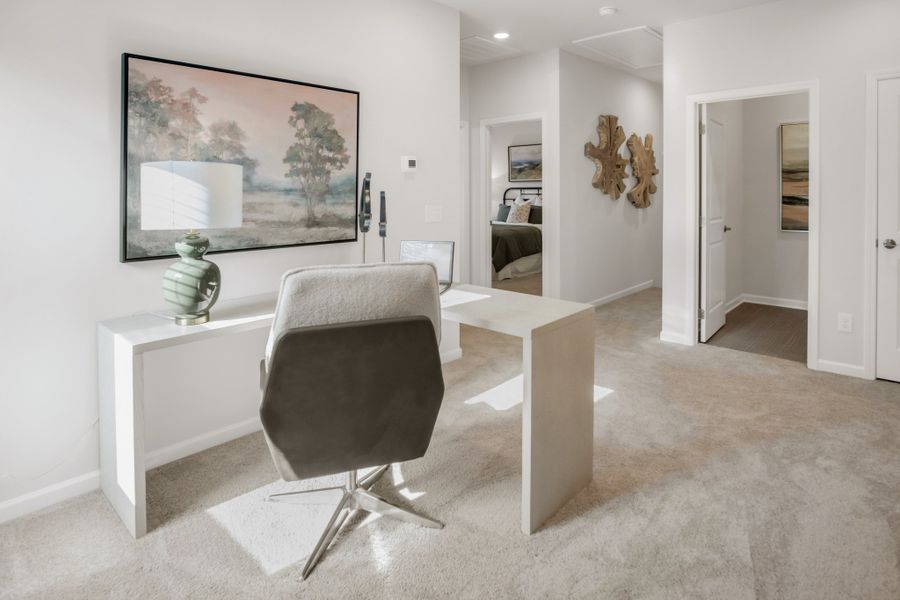 Furnished interior view inside a new home in Cantigny Park, Clarksville (Image 19). Furnished interior view inside a new home in Cantigny Park, Clarksville (Image 19).