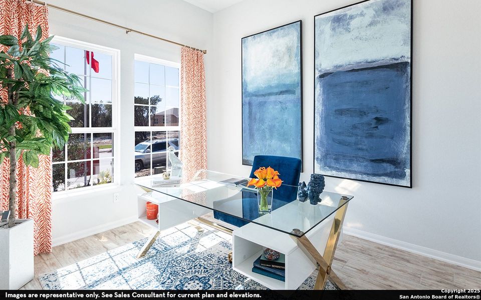 Furnished interior view inside a new home in The Woodlands at Medina Hills, Mico (Image 14). Furnished interior view inside a new home in The Woodlands at Medina Hills, Mico (Image 14).
