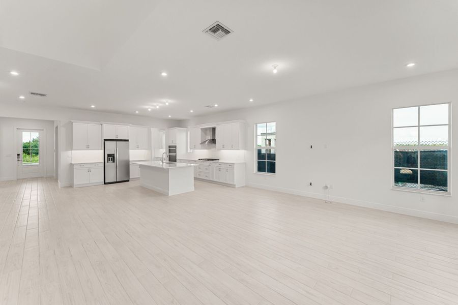 Representative unfurnished interior of a home built from the Zinnia by Mattamy Homes in Newfield - Rosette Park, Palm City (Image 11).