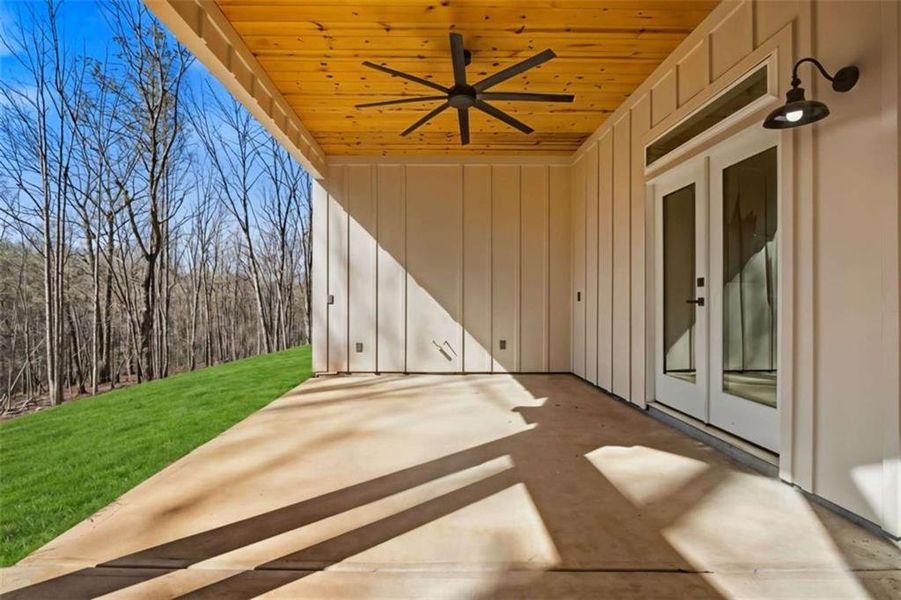 Exterior details and patio area of a home in , Winston (Image 31).
