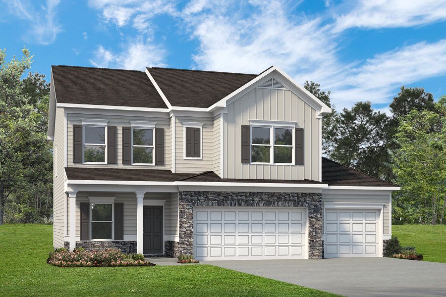 The Coleman E 3-Car Garage