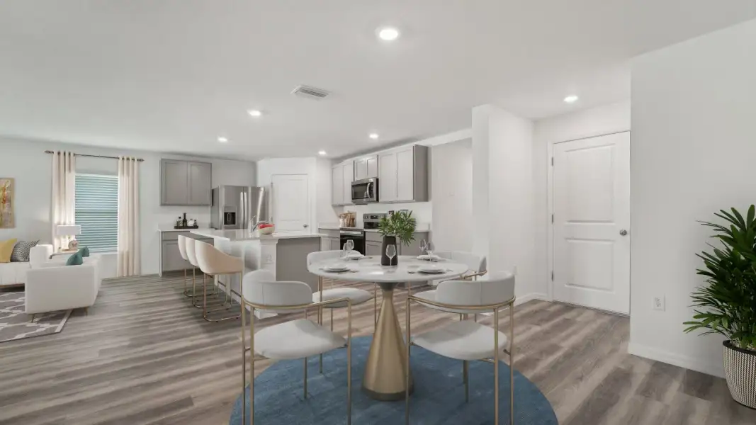 Furnished interior view inside a new home in Abbott Park, Zephyrhills (Image 10).