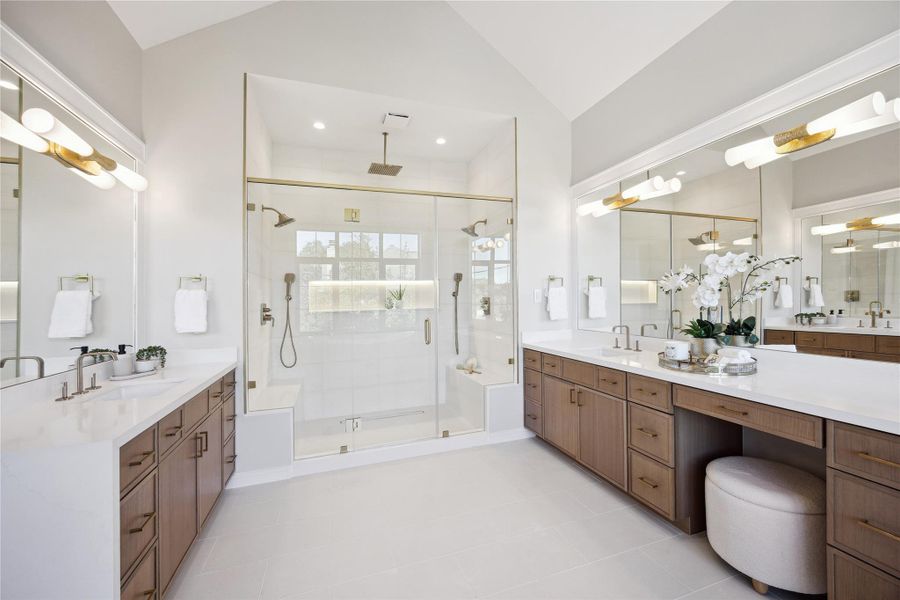 Furnished interior view inside a new home in , West University Place (Image 15).