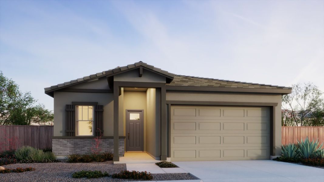 Representative exterior photo of a completed home built from the Brandy by Mattamy Homes in Saguaro Reserve II, Marana, AZ (Image 4).