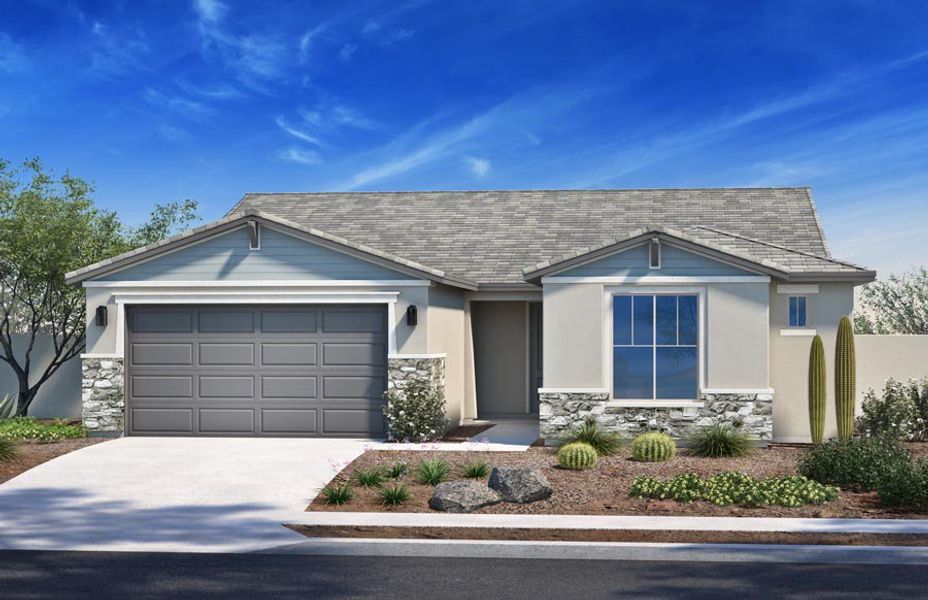 Representative exterior photo of a completed home built from the 2305 by Homes by Towne in Laveen Vistas II, Laveen, AZ (Image 5).