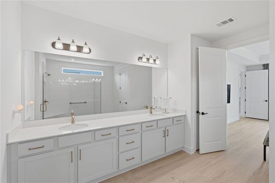 Furnished interior view inside a new home in , Hoschton (Image 37).