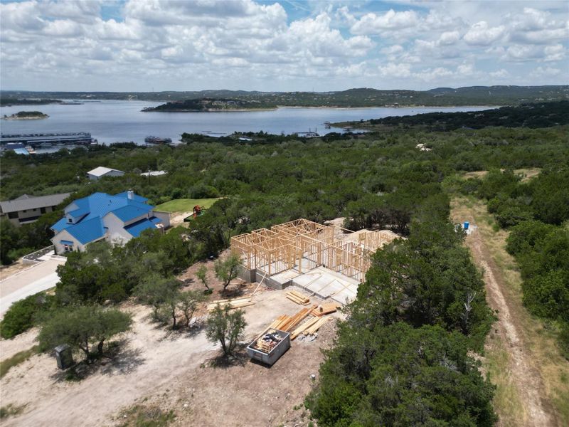 The first floor is framed and up we go!