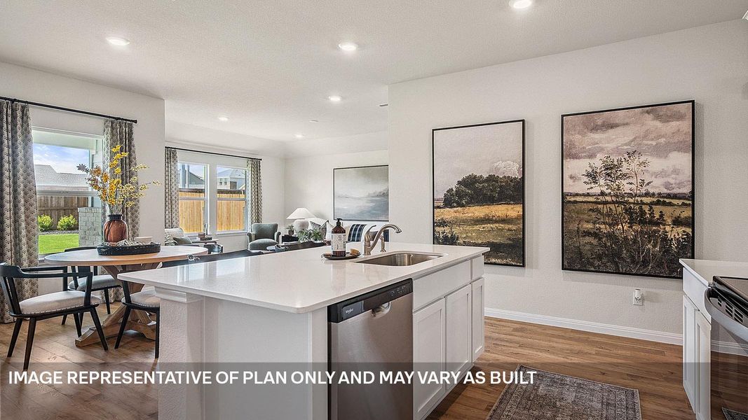 Furnished interior view inside a new home in Thunder Rock, Marble Falls (Image 9).