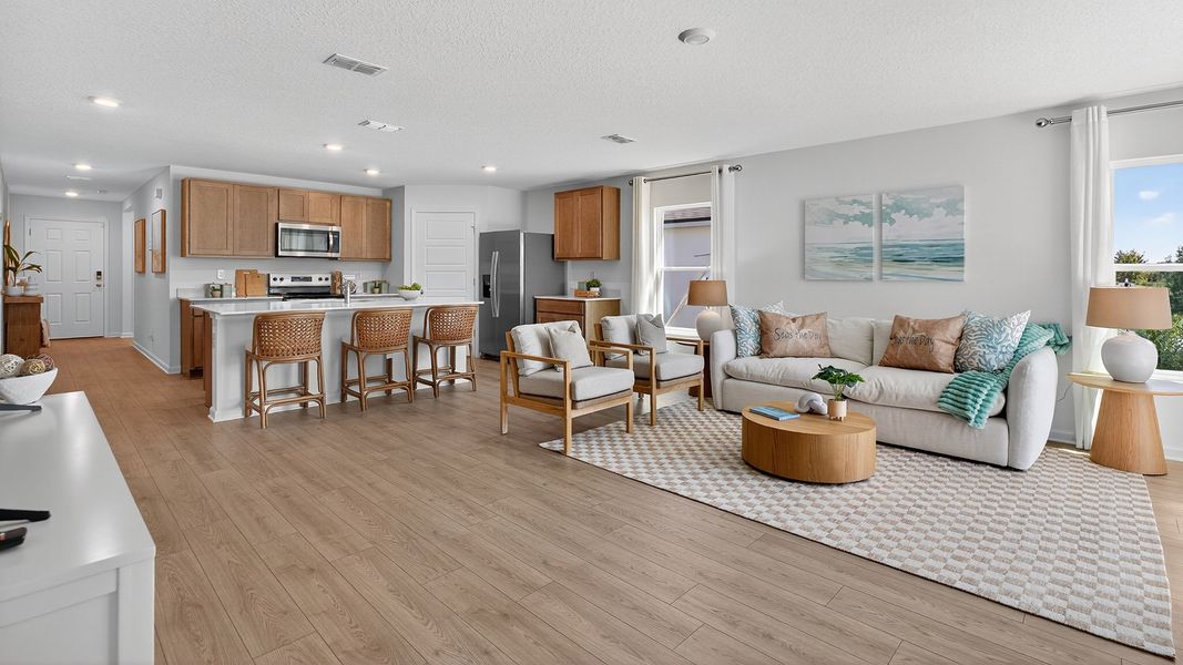 Representative furnished interior of a home built from the LAKESIDE by D.R. Horton in Copes Landing, Jacksonville (Image 13).