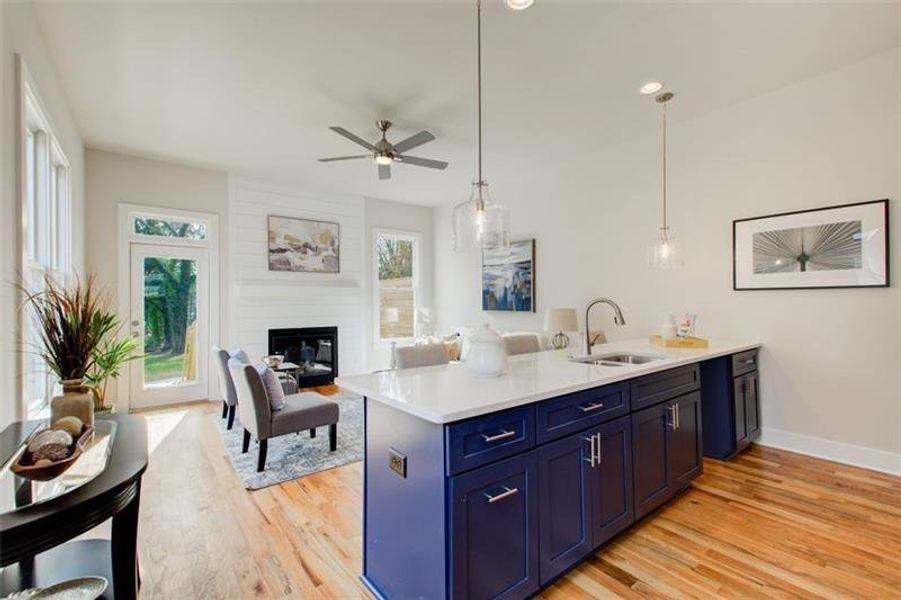 Furnished interior view inside a new home in , Atlanta (Image 12).