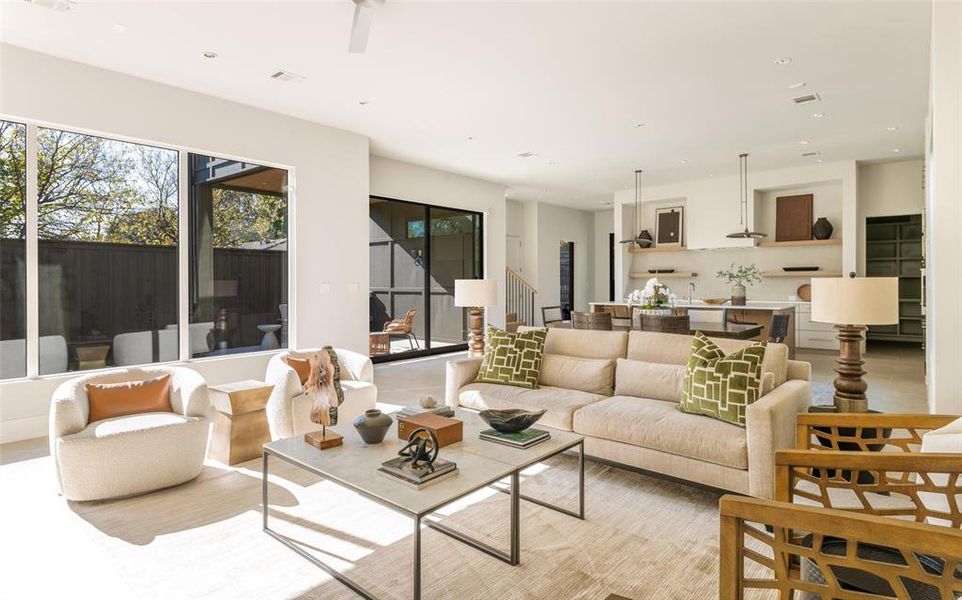 Furnished interior view inside a new home in , Dallas (Image 18). Furnished interior view inside a new home in , Dallas (Image 18).