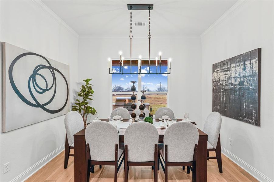 Furnished interior view inside a new home in SouthBend Estates, Granbury (Image 22).