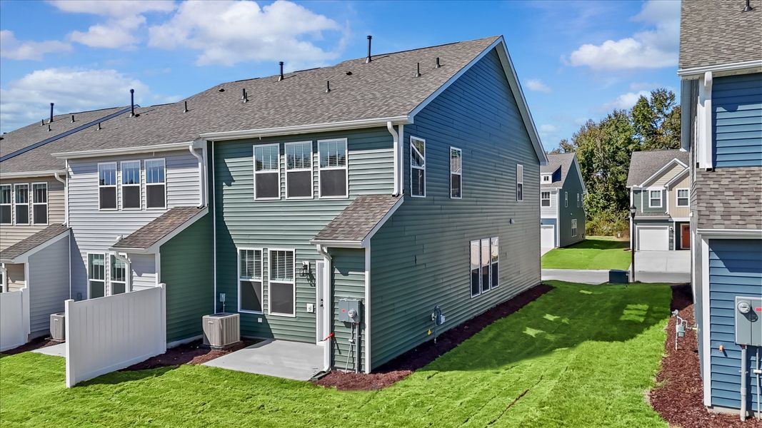 Exterior details and patio area of a home in Tyger Ridge, Moore (Image 22).