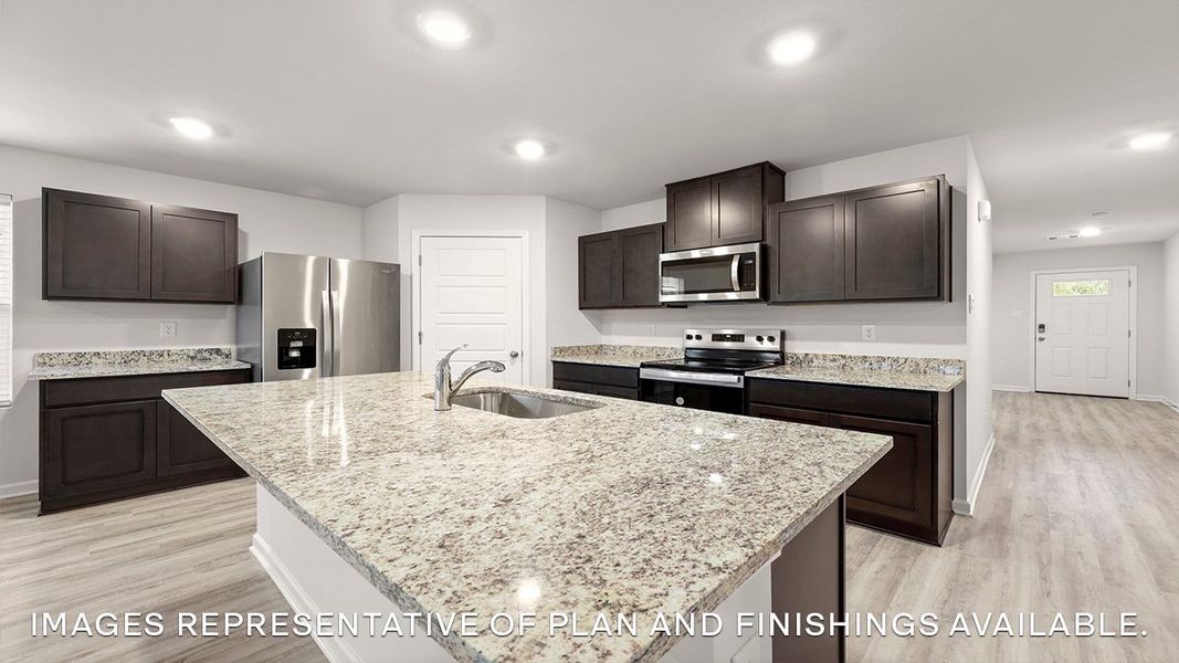 Representative furnished interior of a home built from the SPRUCE by D.R. Horton in Morford, Jackson (Image 4).