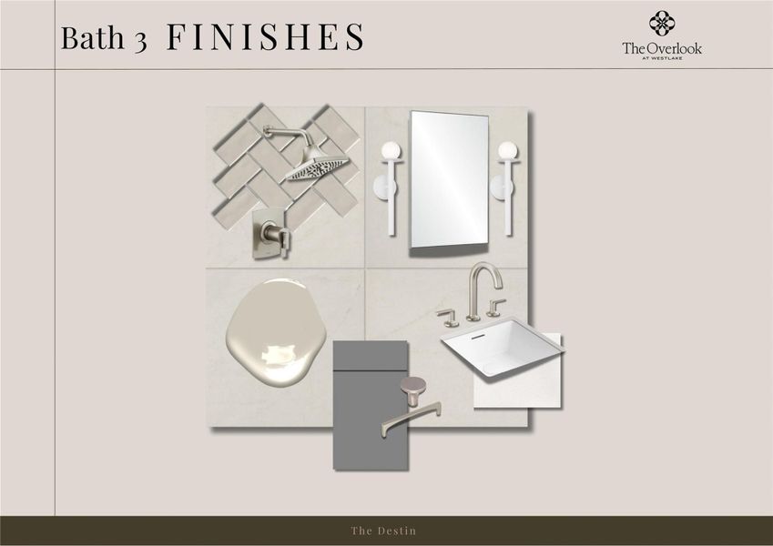 Sample of building materials used in homes in The Overlook at Westlake, Austin (Image 7).