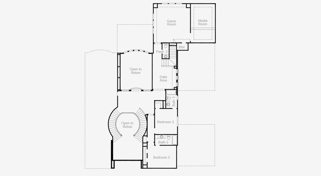 2D floor plan layout for the Roxton - 70 Homesites by Coventry Homes in Dunham Pointe 70', Cypress, TX (Image 4). 2D floor plan layout for the Roxton - 70 Homesites by Coventry Homes in Dunham Pointe 70', Cypress, TX (Image 4).