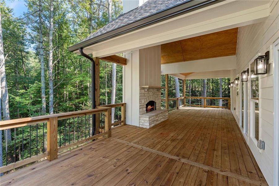Exterior details and patio area of a home in , Dahlonega (Image 42).