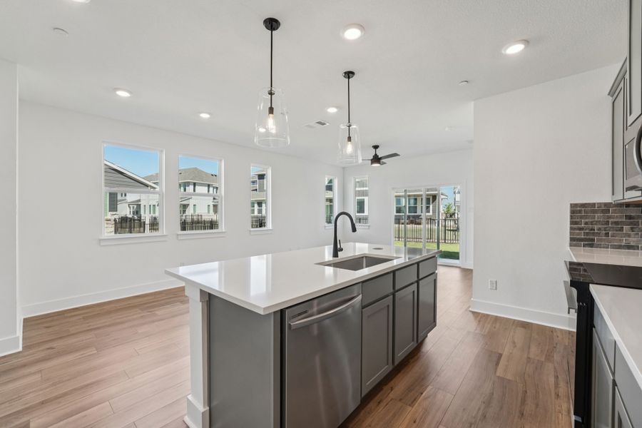 Furnished interior view inside a new home in Avery Centre, Round Rock (Image 5).