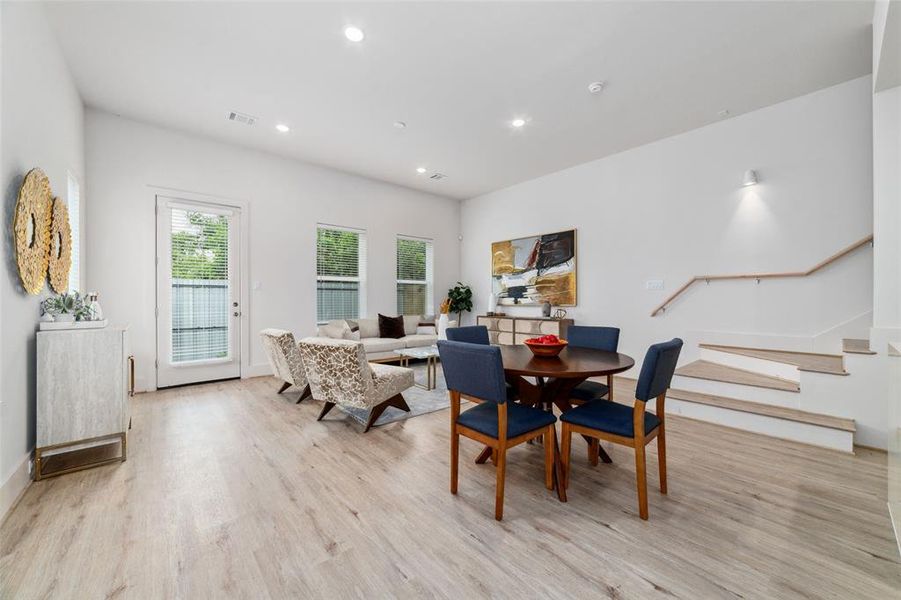 Dining Area To Host All Those Family Get-Togethers. This Space Has Room For All Size Tables.