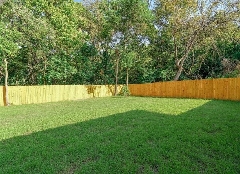 View of fenced backyard View of fenced backyard