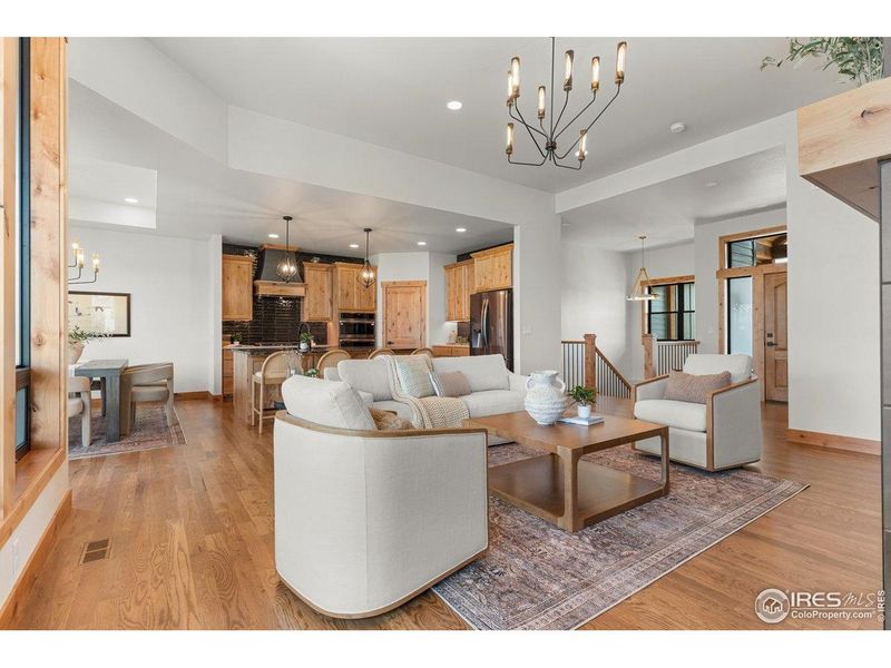 Furnished interior view inside a new home in Harvest Ridge, Berthoud (Image 17).