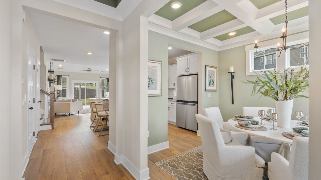 Representative furnished interior of a home built from the Finley by DRB Homes in Benjamin's Grove, Woodruff (Image 15).