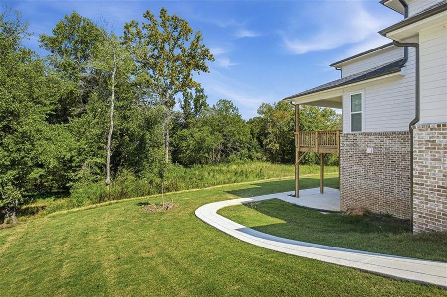 Exterior details and patio area of a home in Conner Farm, Dawsonville (Image 3).