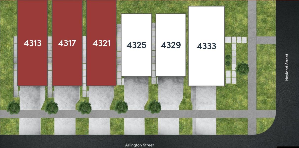 Arlington Grove - Site plan. Only 3 homes left! Arlington Grove - Site plan. Only 3 homes left!