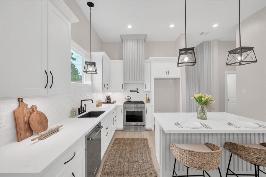 Italian tile backsplash