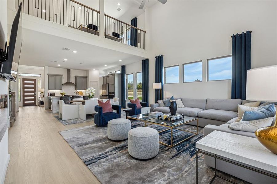 Furnished interior view inside a new home in Painted Tree, McKinney (Image 16). Furnished interior view inside a new home in Painted Tree, McKinney (Image 16).