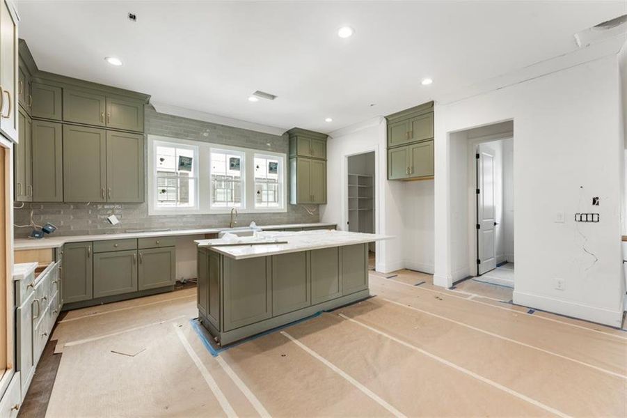 In-progress construction of a new home in , Alpharetta, GA (Image 23).