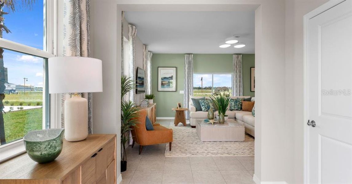 Furnished interior view inside a new home in Oakfield Trails, Parrish (Image 11).