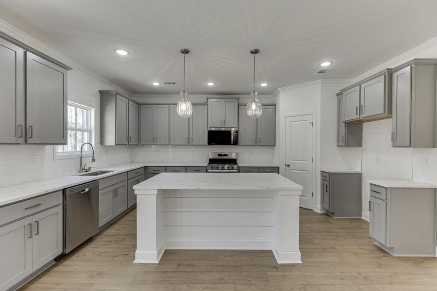 Furnished interior view inside a new home in , Commerce (Image 15).