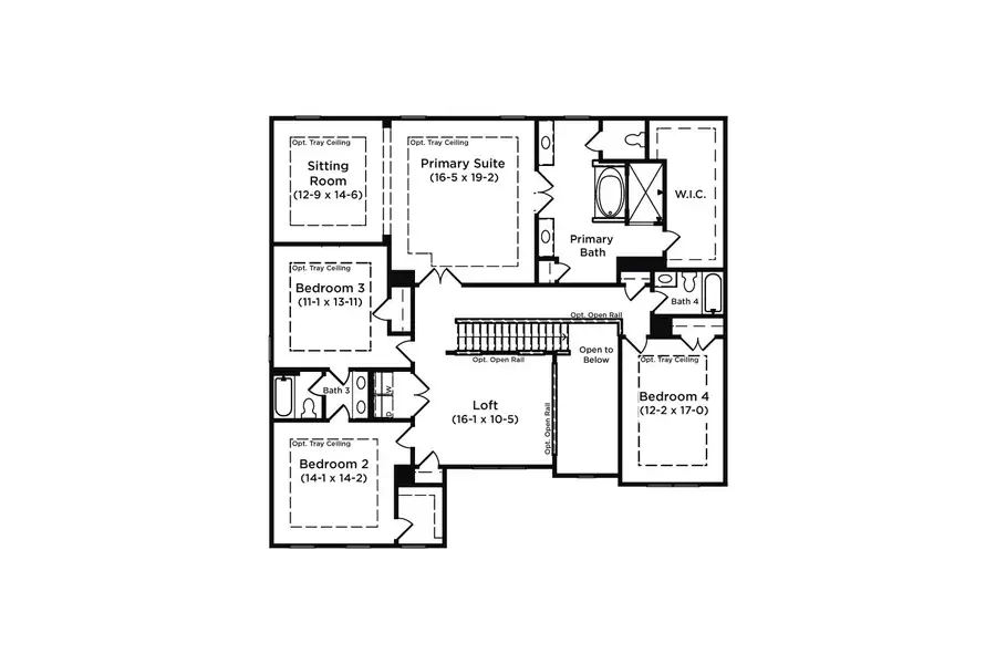 2D floor plan layout for the Clarity by DRB Homes in Everson, Snellville, GA (Image 3). 2D floor plan layout for the Clarity by DRB Homes in Everson, Snellville, GA (Image 3).