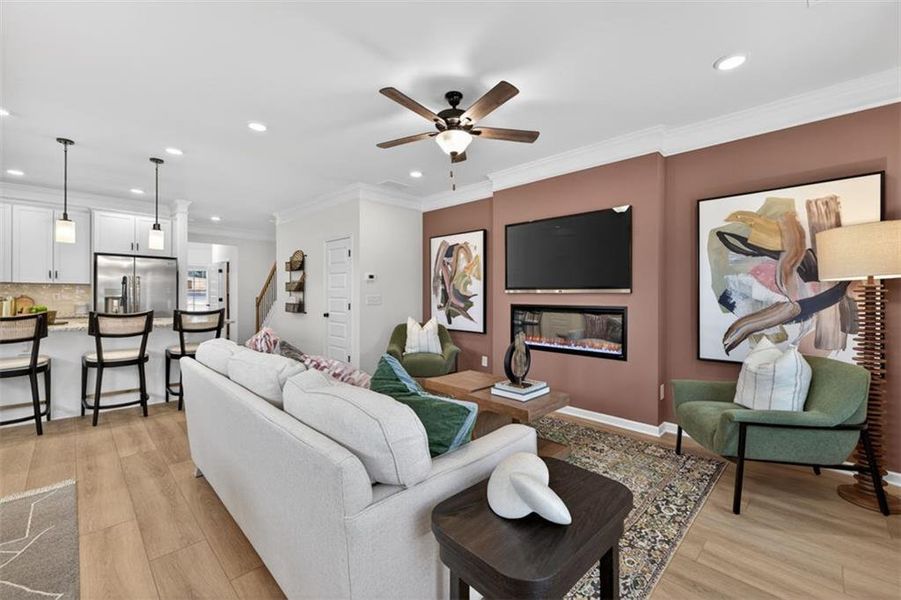 Furnished interior view inside a new home in Fuller Station, Loganville (Image 12).